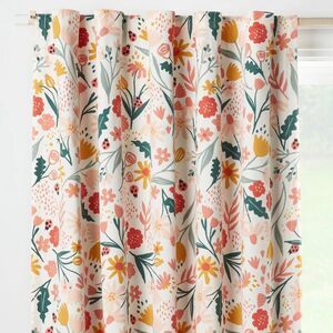 84" Floral Printed Blackout Curtain - Pillowfort